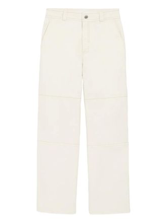 Ami cotton trousers - Neutrals