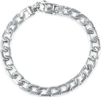 Pompeii3 Mens Designer Curb Link 14k Gold (30gram) or Platinum (48gram) 7.5mm Bracelet 8.5