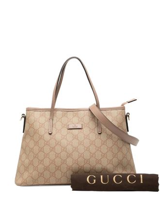 Gucci 2000-2015 Small GG Supreme Convertible Tote satchel - Bruin