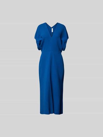 Victoria Beckham Maxikleid mit V-Ausschnitt in Royal, Gr&ouml;&szlig;e 32