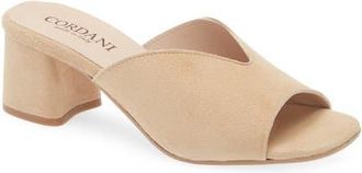 Cordani Pollie Slide Sandal in Camoscio Cream at Nordstrom, Size 5.5Us