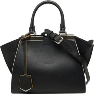 Fendi Pre-owned 8bh 333-5c 3 Schoudertas - Dames - Vintage Handtas - Zwart - ONE Size - Leer - Vintage