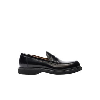 Scarosso Loafers, male, Black, Size: 9 1/2 US Milo Penny Loafer