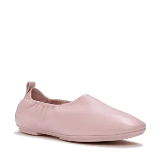 FitFlop X Pantone Delicato Ballerina Leren Dames Roze Schoenen