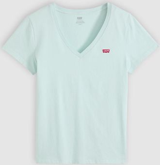 Levi's Perfect V Neck Tee - Womens - XS - Blue