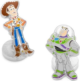 Cufflinks Inc. Woody & Buzz Lightyear Mismatched Cuff Links in Multi at Nordstrom