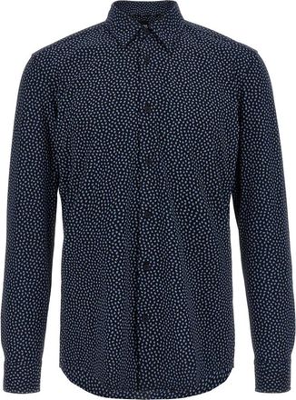 HUGO BOSS Heren, Overhemden, Blauw, Maat: S Katoen