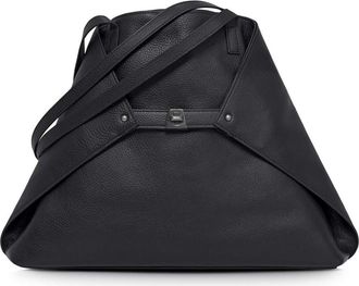 Akris Ai Medium Shoulder Tote Leather Shoulder Tote in Black at Nordstrom