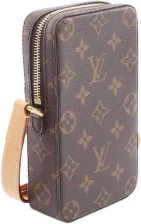 Louis Vuitton Pre-owned Cross Body Bags, female, Brown, Size: ONE SIZE Pre-owned Canvas Cross Body Bag
