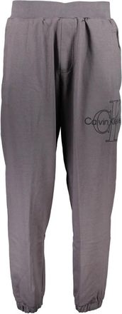 Calvin Klein Sportieve Grijze Herenbroek met Elastiek - Heren - Sweatpants - Grijs - L - Katoen - Broeken