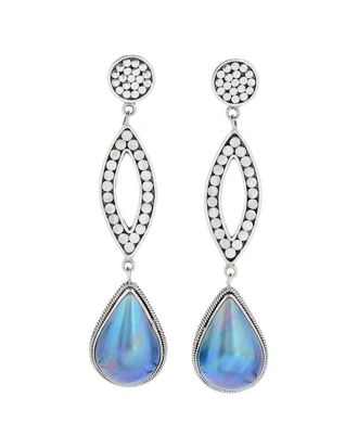 Samuel B. Silver Pearl Earrings