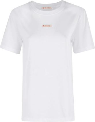 Marni T-Shirts, female, White, Size: XS T-Shirt