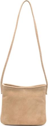 Manu Atelier Fid&egrave;le - Dames - Schoudertassen - Beige - ONE Size - Leer - Tassen