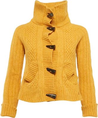 Burberry Kabelgebreide coltrui - Geel