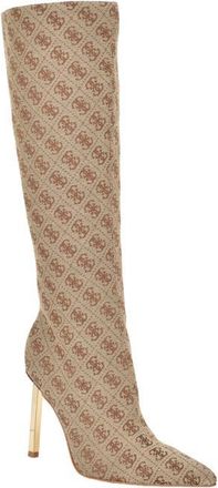 Guess Candeley Knee High Boot in Brown at Nordstrom, Size 7.5