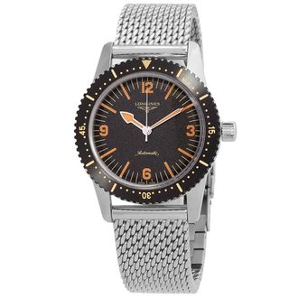 Longines Heritage Automatic Black Dial Mens Watch L2.822.4.56.6