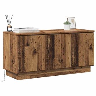 Berkfield Home TV Cabinet Old Wood 100x38x49 cm Engineered Wood in Brown | Size: 100 x 38 x 49 cm