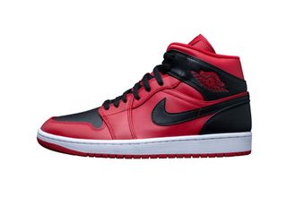 Nike JORDAN unisex high sneakers 554724 660 AIR JORDAN 1 MID size 43 Black / red