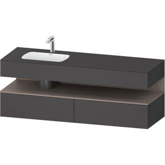 Duravit Qatego Lavabo Encastrado Con Base De Lavabo Consola, - Duravit