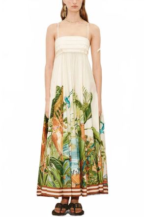 Alemais Toucan Tango Midi Dress In Multi