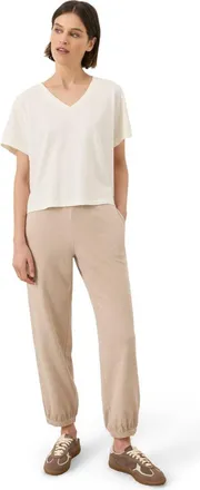 Pact Organic Cotton Vintage Jersey V-Neck Tee in Cream at Nordstrom, Size Xx-Large