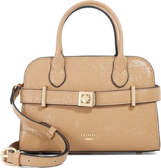 Dune London Womens Accessories Delineate - Reptile-Effect Shoulder Bag - Taupe - One Size