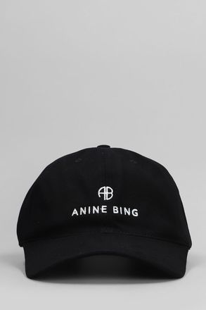 Anine Bing Jeremy Hats In Black Cotton