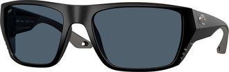 Costa Mens Finlet Sunglasses 580P In Matte Black Gray