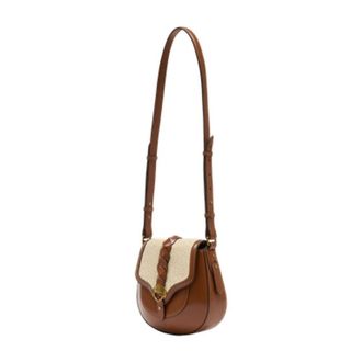 Isabel Marant Womens Altay Shoulder Bag Brown Raffia