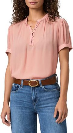 Paige Marsala Woven Shirt in Pink at Nordstrom, Size X-Small