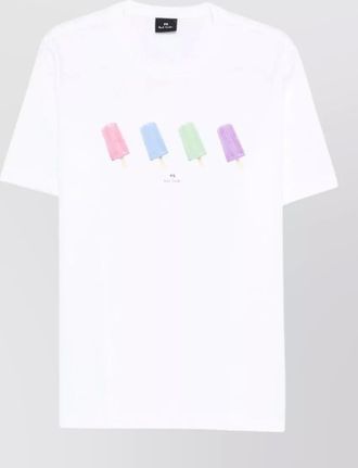 Paul Smith cotton crew neck t shirt graphic print