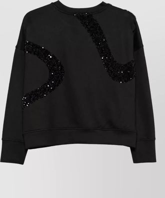 Emporio Armani sequin-embellished long-sleeve sweatshirt