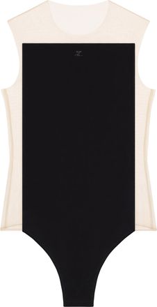 Courr&egrave;ges Frame Illusion Sheer Bodysuit