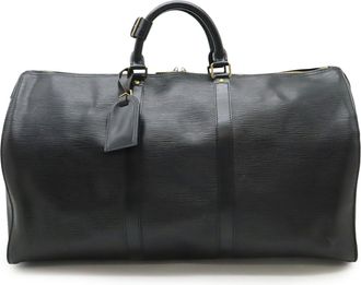 Louis Vuitton Black Noir Epi Leather Boston Bag (Pre-Owned)