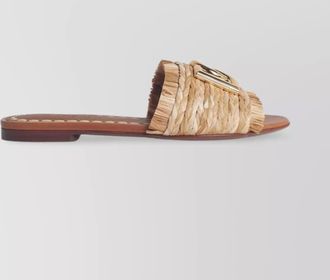 Dolce & Gabbana raffia slides