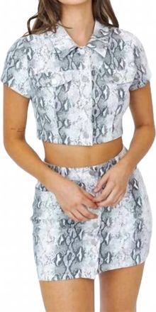 La DoubleJ Untamed Denim Set In Grey