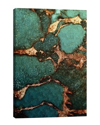 iCanvas Discontinued Icanvas Gemstone & Gold Emerald Wall Art By Monika Strigel