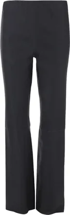 By Malene Birger Black Florentina Lambskin Straight-Leg Leather Pants