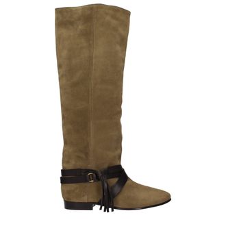 Isabel Marant Green Leather Over The Womens Knee