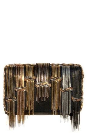 Simitri Tassy Clutch in Metallic Gold at Nordstrom