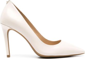 Michael Michael Kors pointed-toe leather pumps - women - Calf Leather - 7.5 - Neutrals