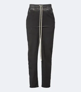 Rick Owens DRKSHDW Sliced Pillar cotton maxi skirt