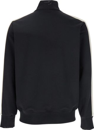 Palm Angels Mens Sweatshirt Classic Logo Black Polyester Sweatshirts Sweater