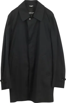 Comme Des Gar&ccedil;ons Comme des Garcons Homme Deux Coat in Black Cotton