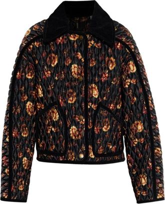 Burberry Floriston Jacket - Dames - Zomerjassen - Veelkleurig - M - Katoen - Jassen