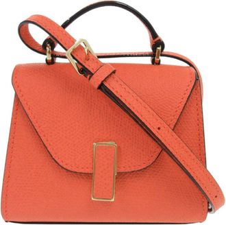 Valextra Leather Handbag Shoulder Bag (Pre-Owned)