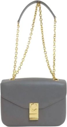 Celine Pre-owned Shoulder Bags, female, Gray, Size: ONE SIZE Pre-owned Vintage Shoulder Bag