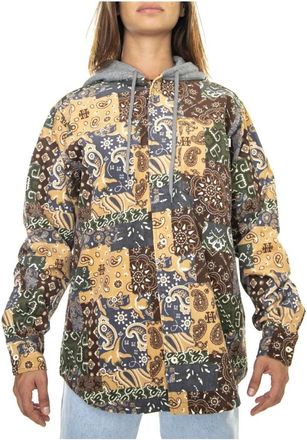HUF Hooded Winter Jacket - Dames - Zomerjassen - Veelkleurig - S - Katoen - Jassen