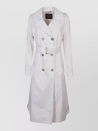 Moorer cleopatra trench coat belted waist