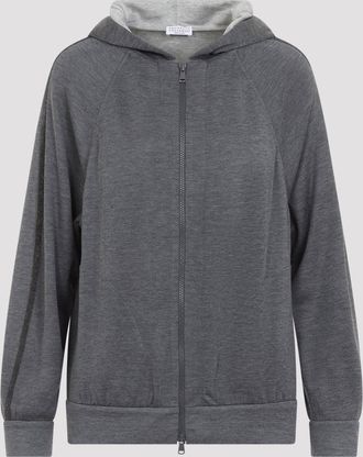Brunello Cucinelli Brunello Cucinelli Monile-sweatshirt met volledige ritssluiting